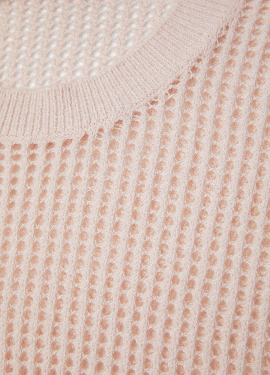 Lenno Cashmere Crewneck Oleander Petal