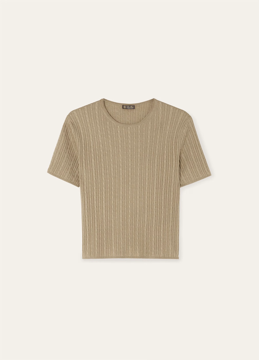 Rimella Crewneck Silk Cashmere Dried Tarragon