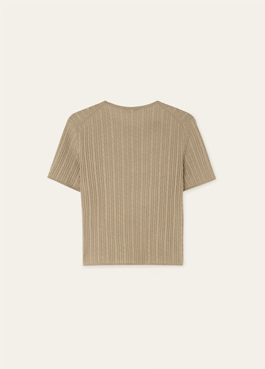 Rimella Crewneck Silk Cashmere Dried Tarragon