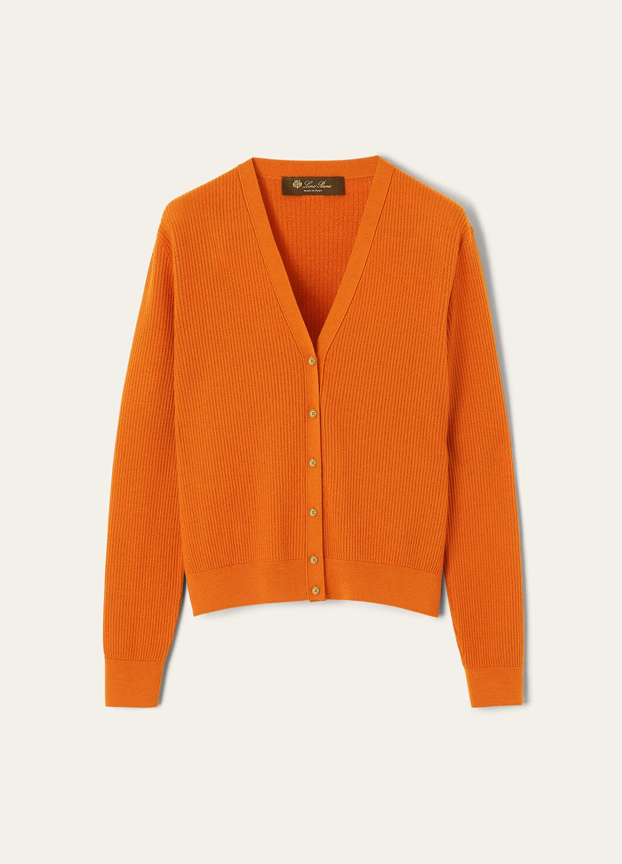 Royal Lightness Orange Poppy Cardigan