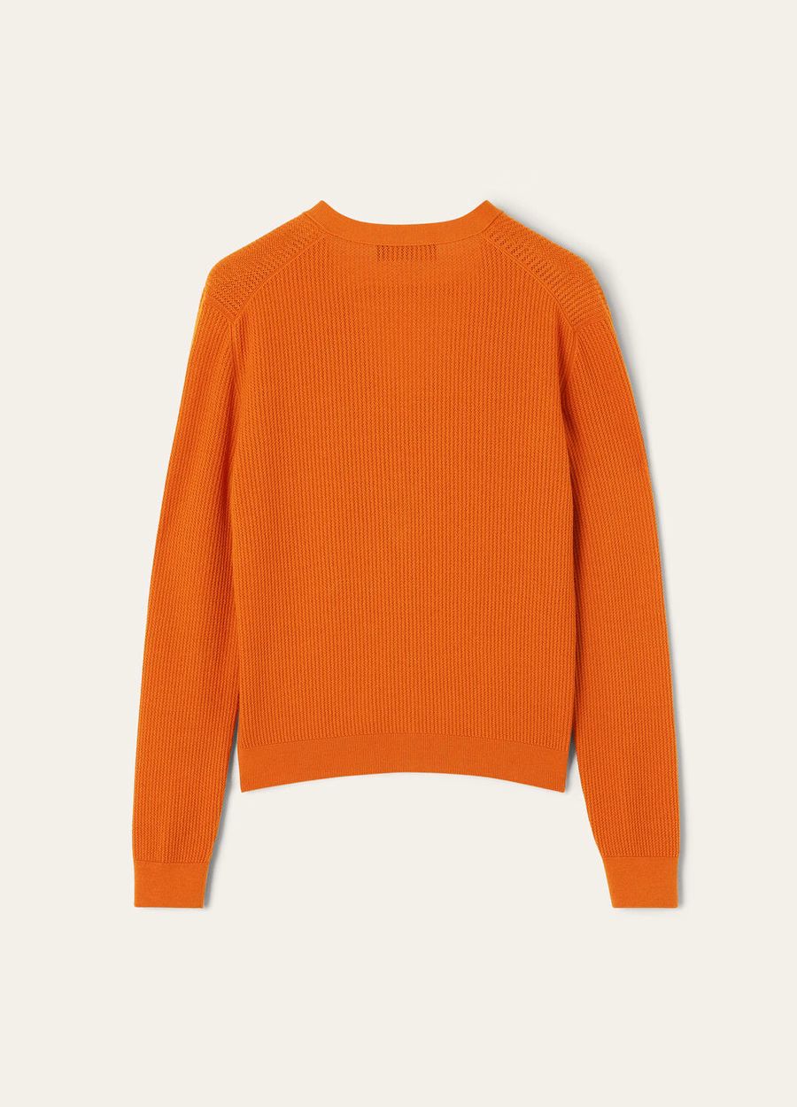 Royal Lightness Orange Poppy Cardigan