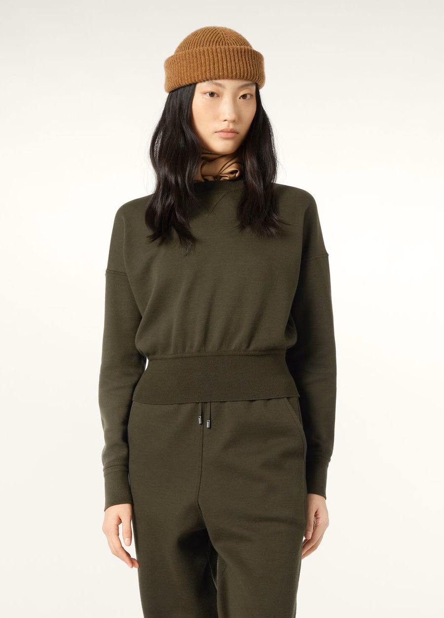 Viera Cotton Silk Cashmere Sweatshirt Pine Grove
