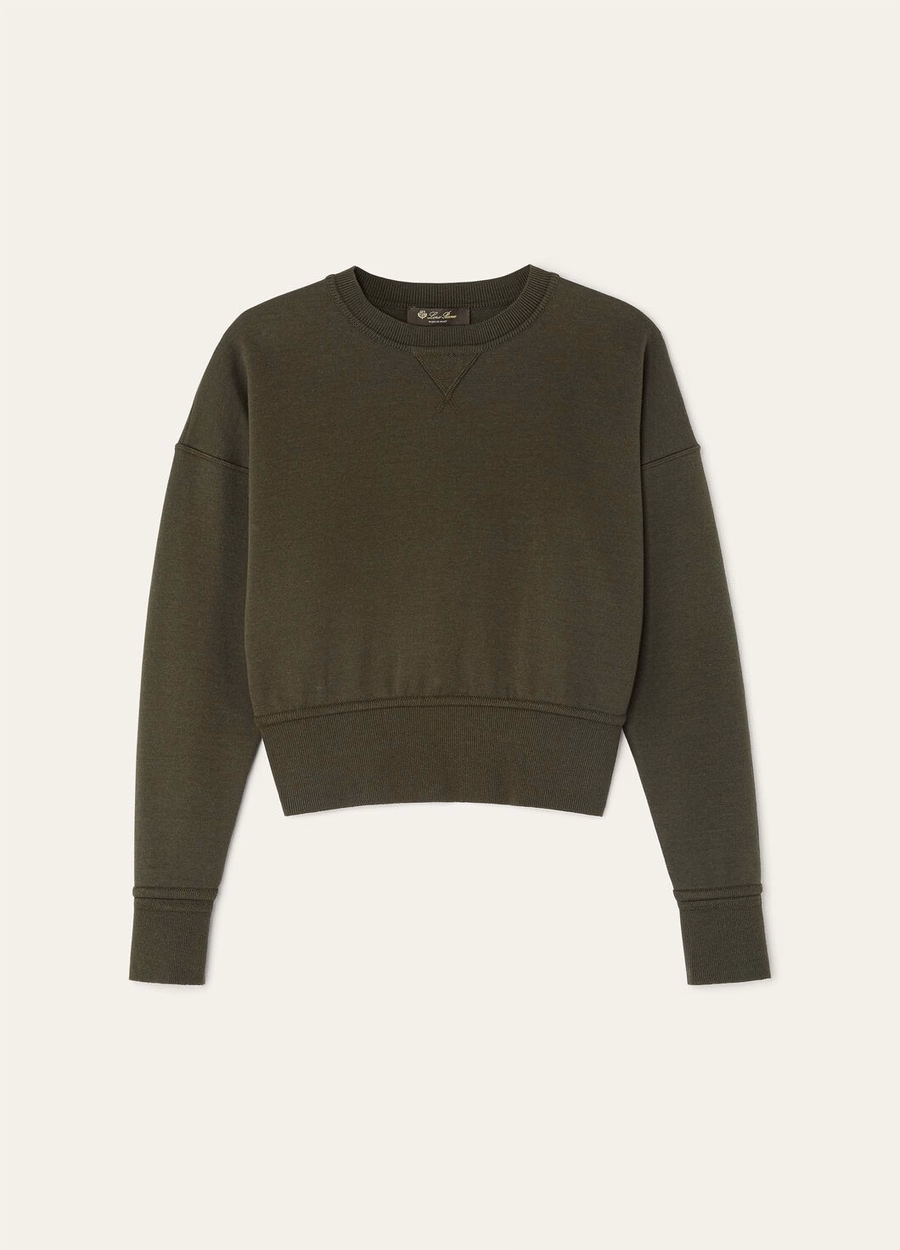Viera Cotton Silk Cashmere Sweatshirt Pine Grove