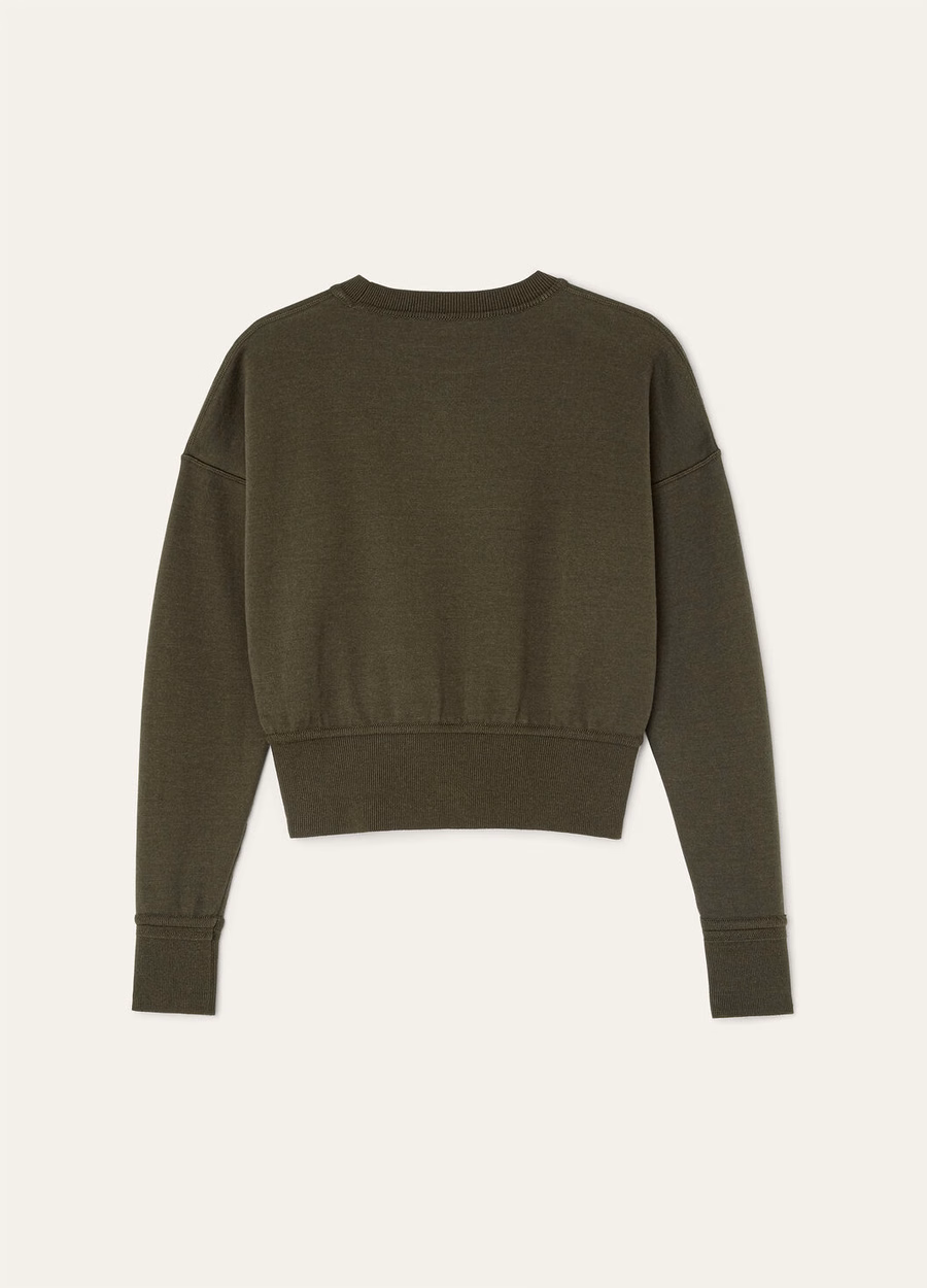 Viera Cotton Silk Cashmere Sweatshirt Pine Grove