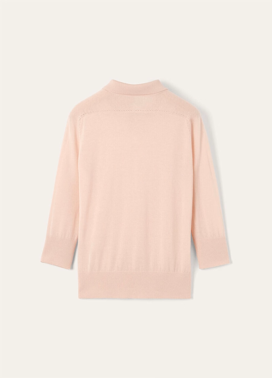 Neo Piuma Cashmere Soft Pinkish Polo Shirt