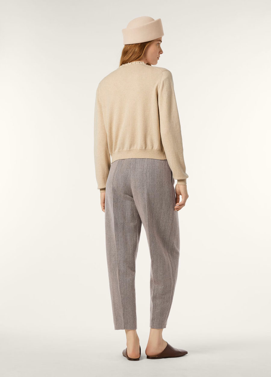 Classic Baby Cashmere Cardigan Natural Melange