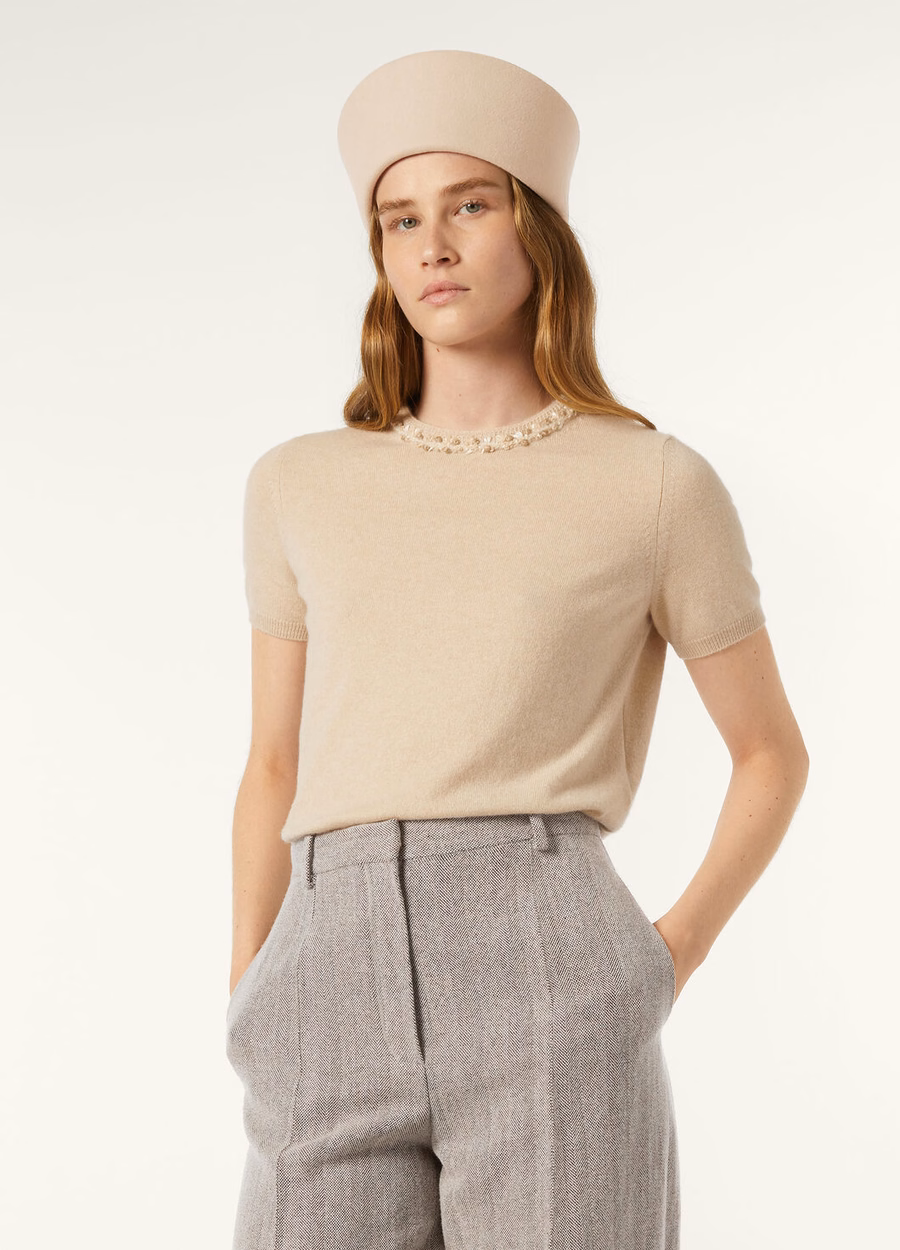 Classic Baby Cashmere T-Shirt Natural Melange