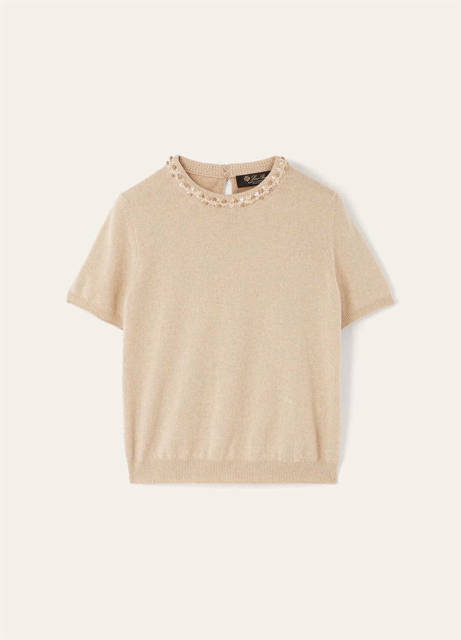 Classic Baby Cashmere T-Shirt Natural Melange