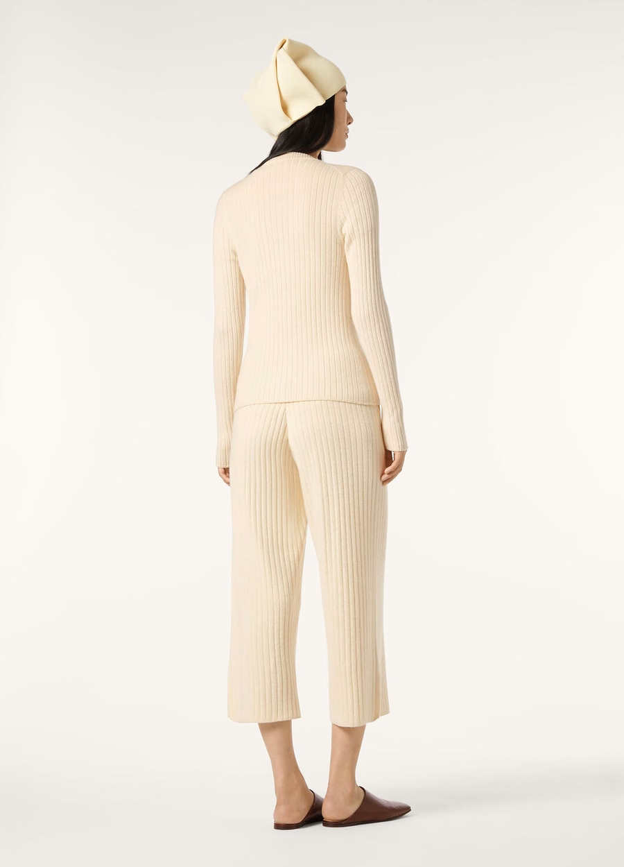 Coste Baby Cashmere Bomber Sweater Snow White
