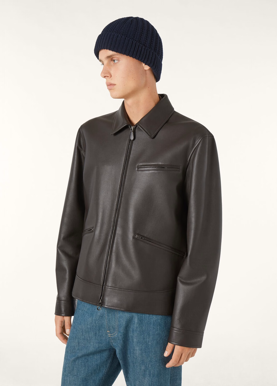 Gail Caviar Calfskin Blouson