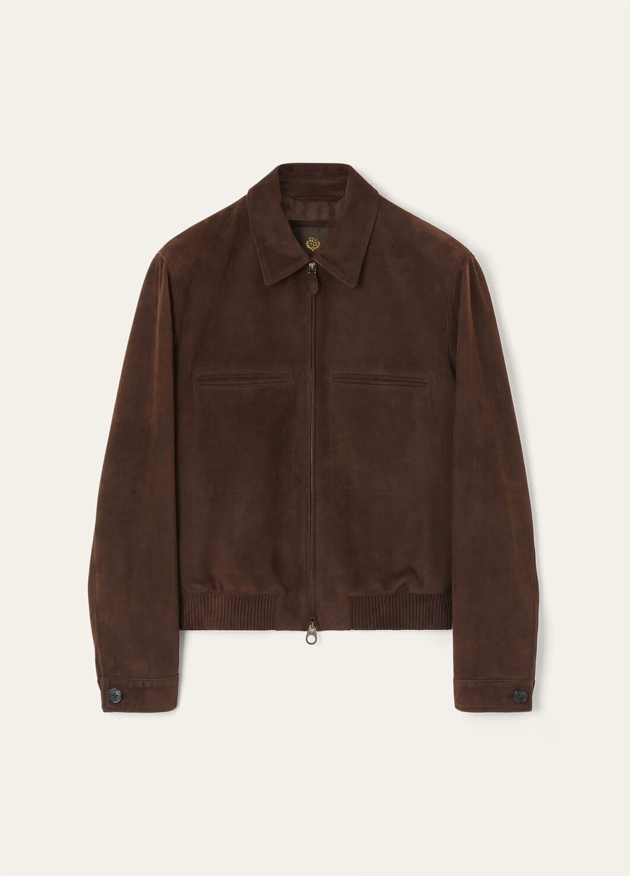 Kane Bomber Kidskin Ebony