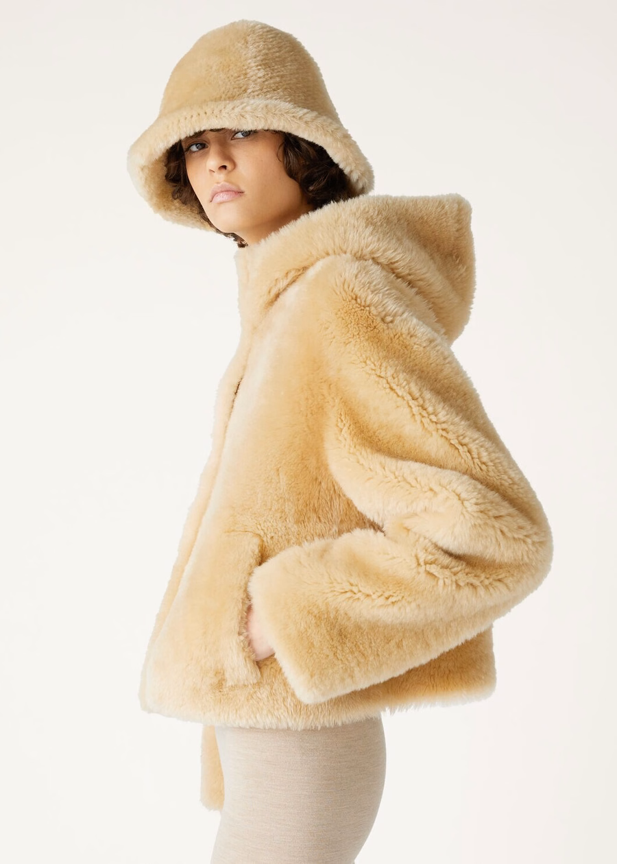 Alessio Blouson Shearling Cream Cashmere Melange