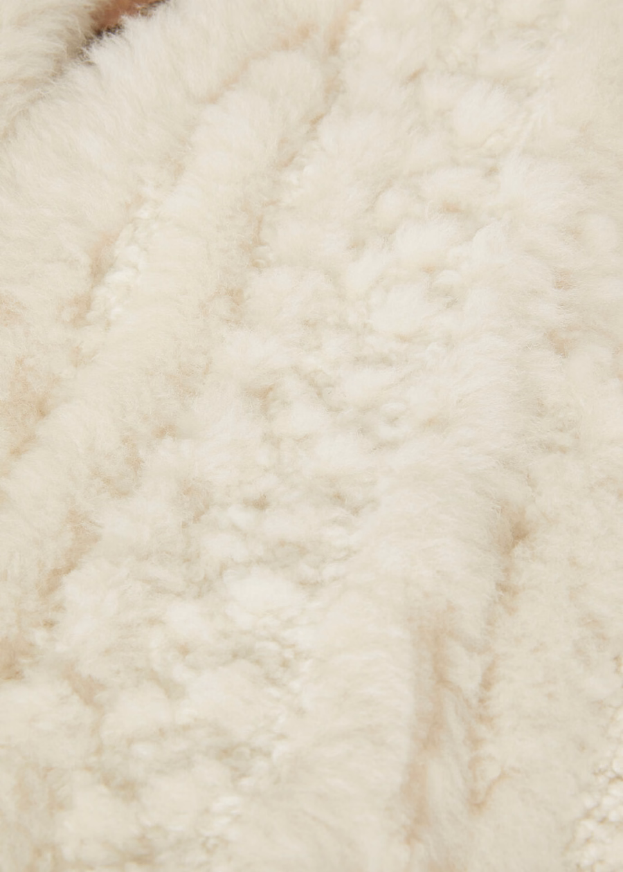 Bryton Shearling Vest Natural Melange