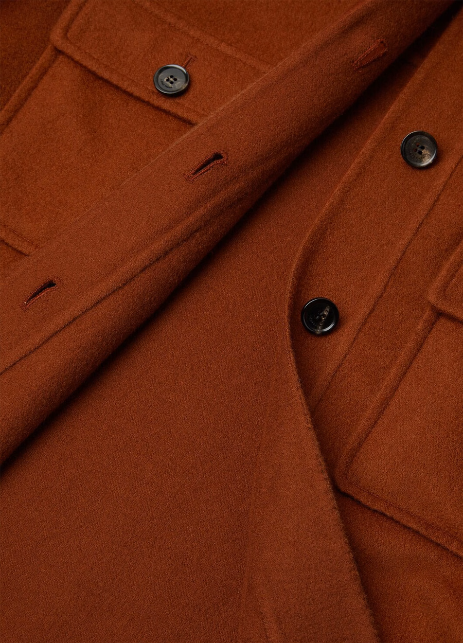 Yannis Overshirt Cashmere Sanguine Pencil