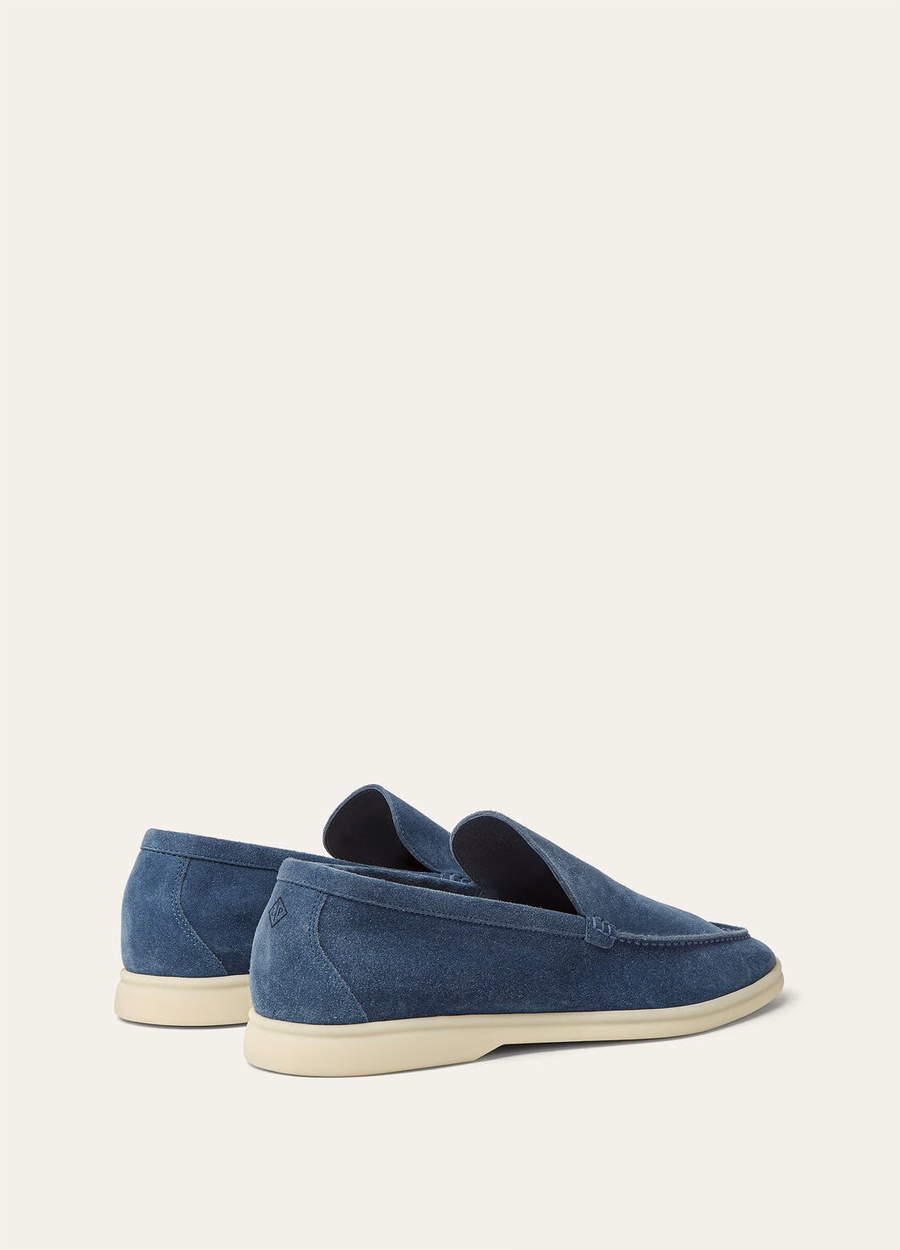Summer Walk Suede Loafer Black Figs