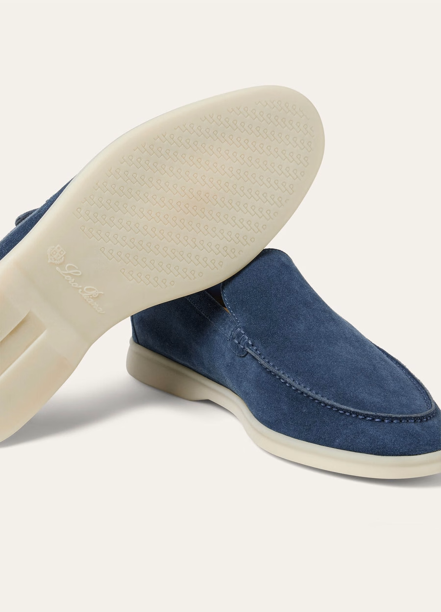 Summer Walk Suede Loafer Black Figs