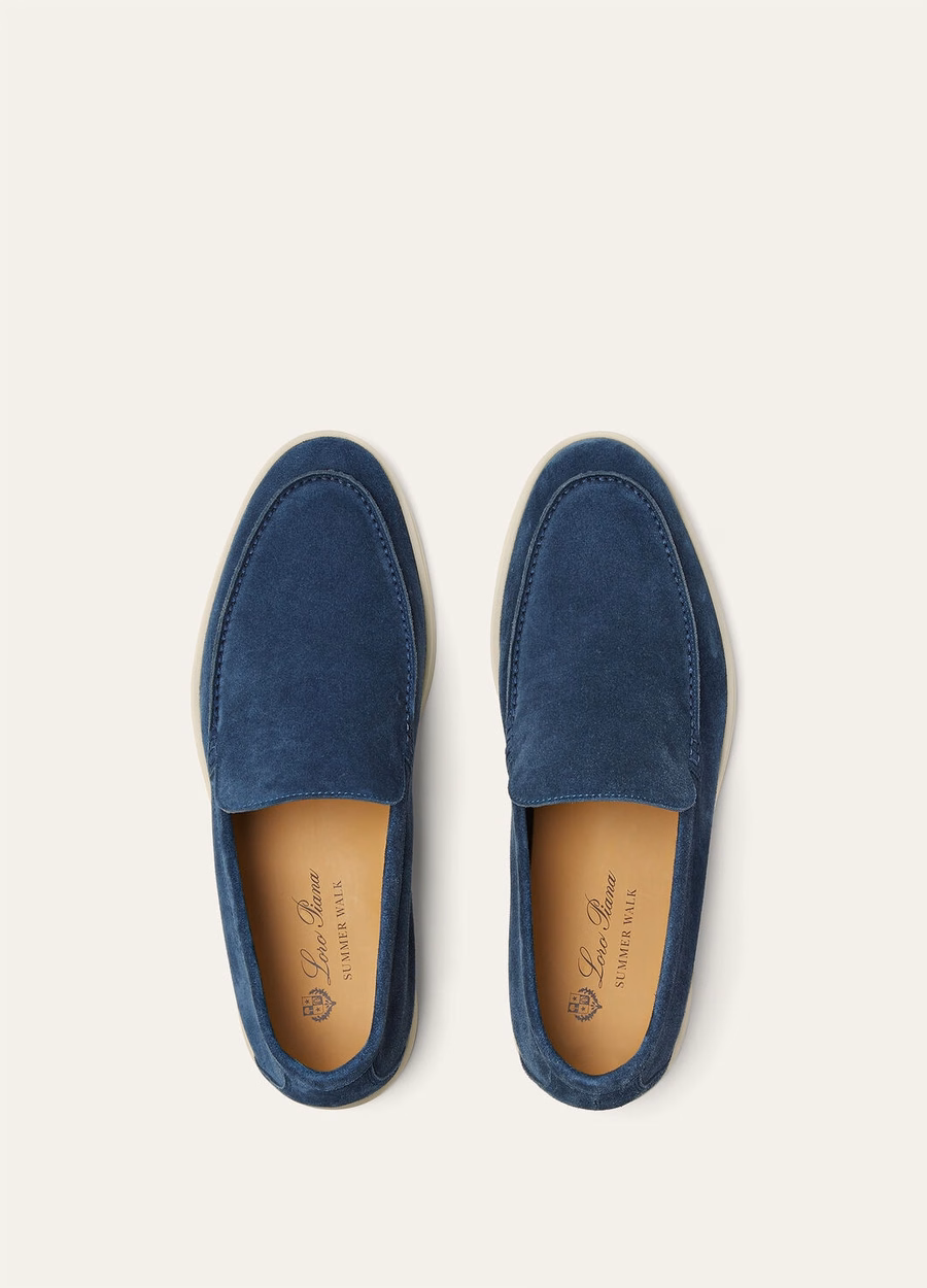 Summer Walk Suede Loafer Black Figs