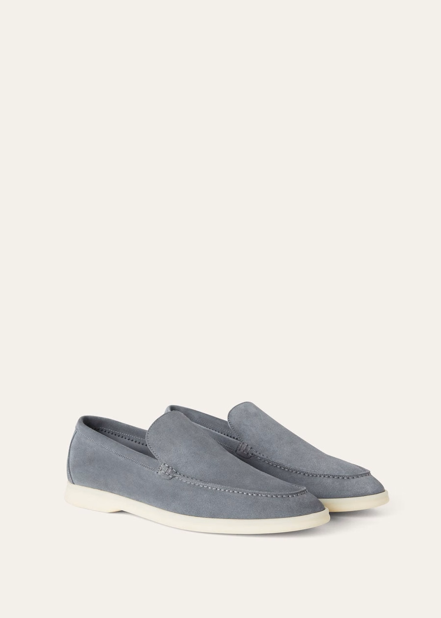 Summer Walk Loafer Suede Frozen Blue