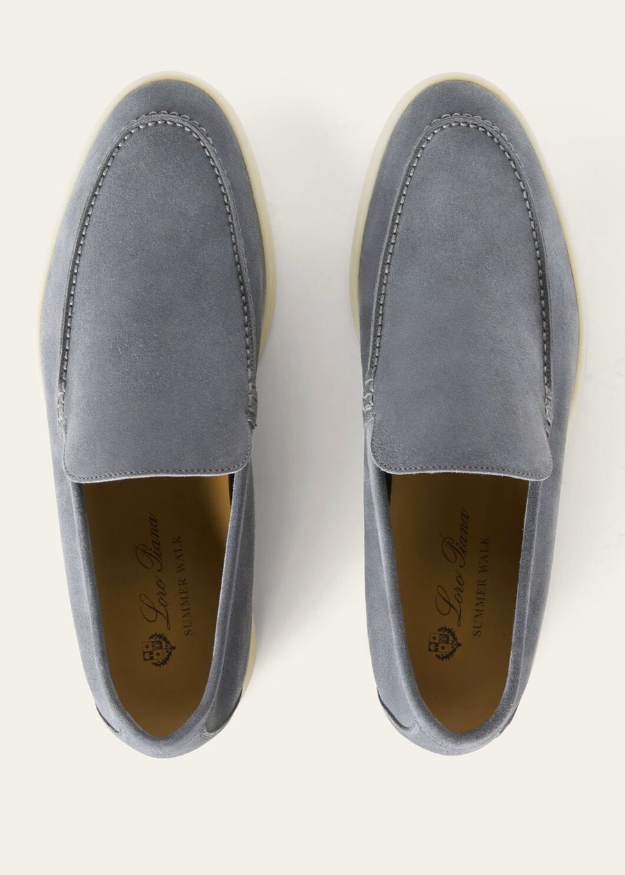Summer Walk Loafer Suede Frozen Blue