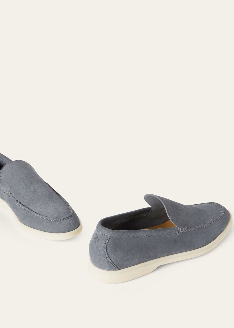 Summer Walk Loafer Suede Frozen Blue