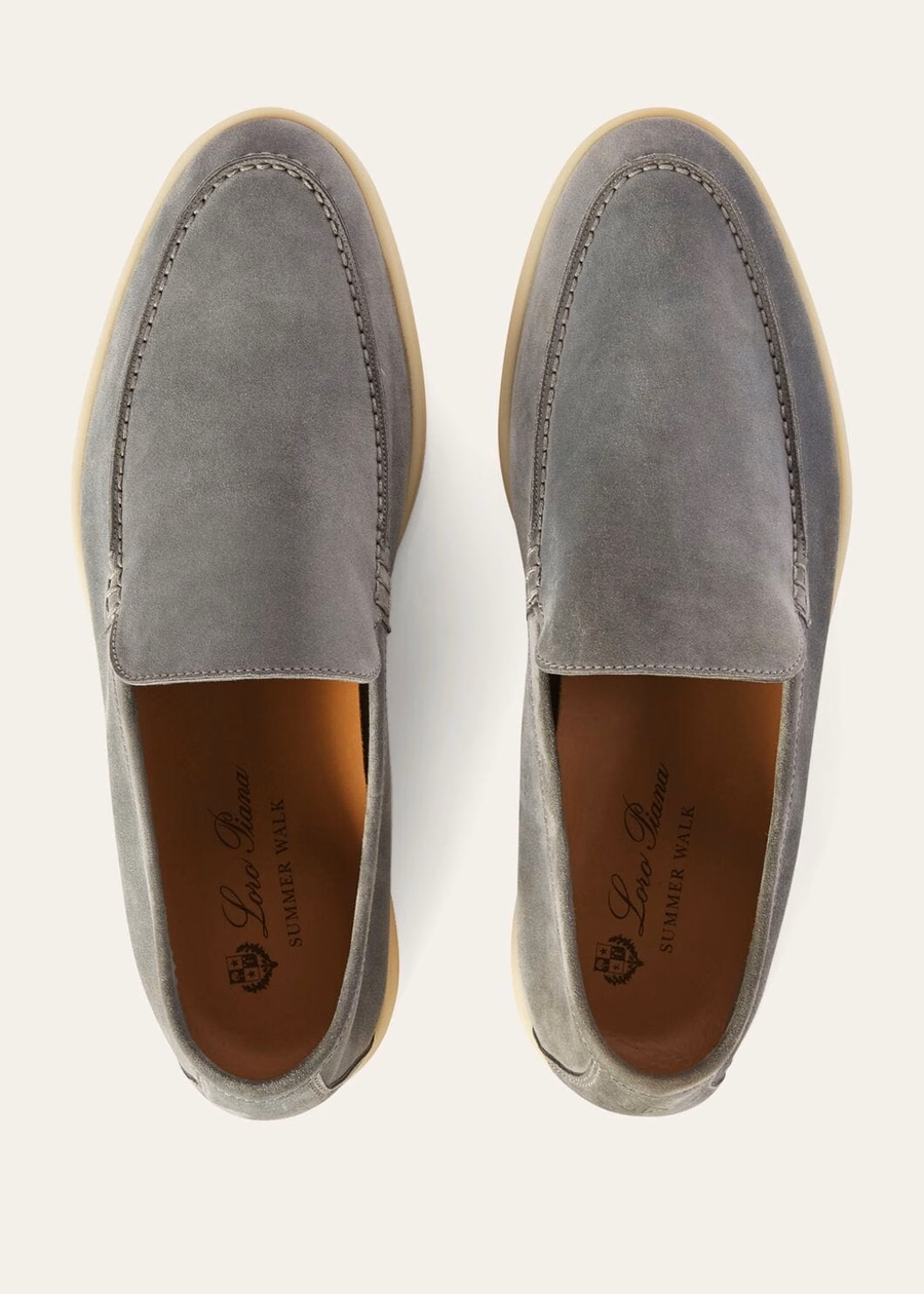 Summer Walk Loafer Suede Gull Grey