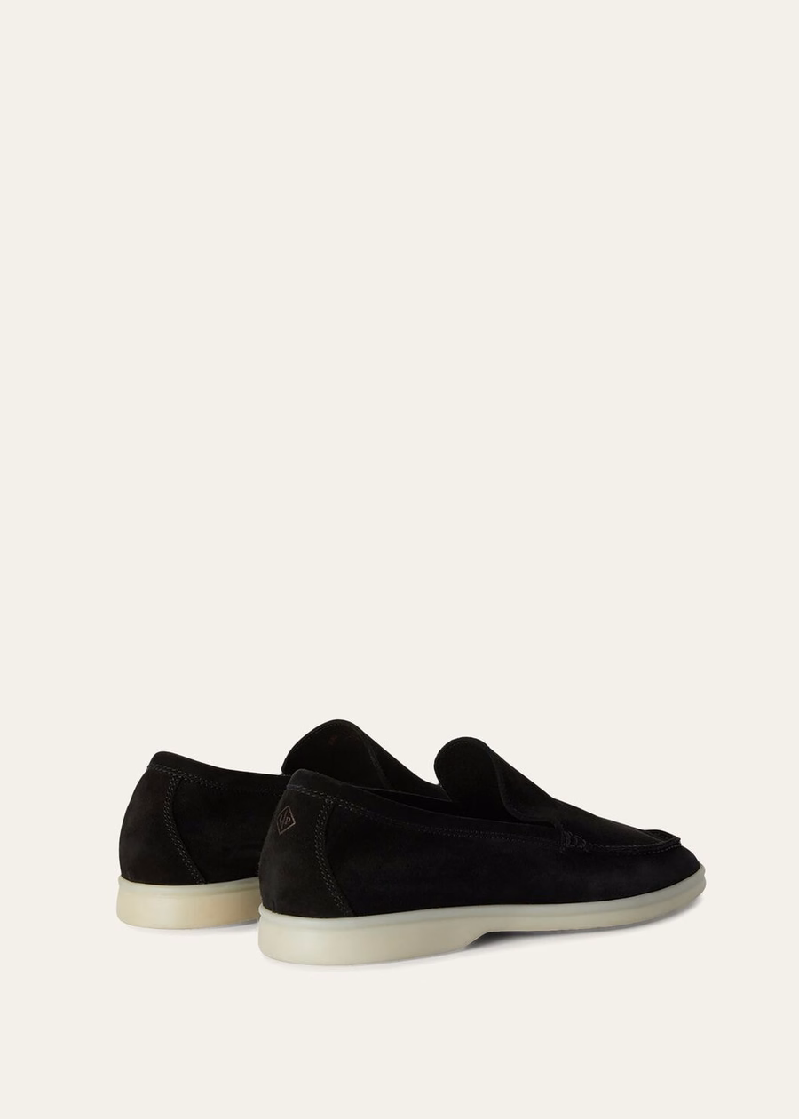 Summer Walk black suede loafer