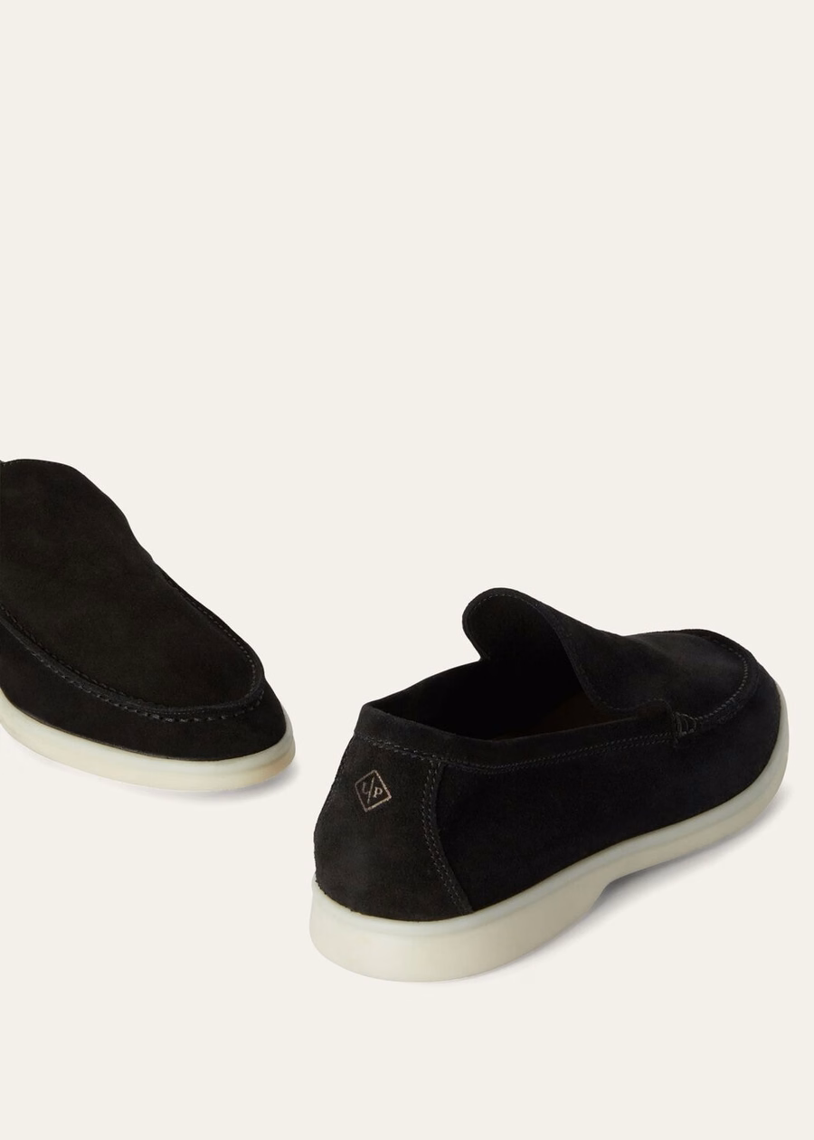 Summer Walk black suede loafer