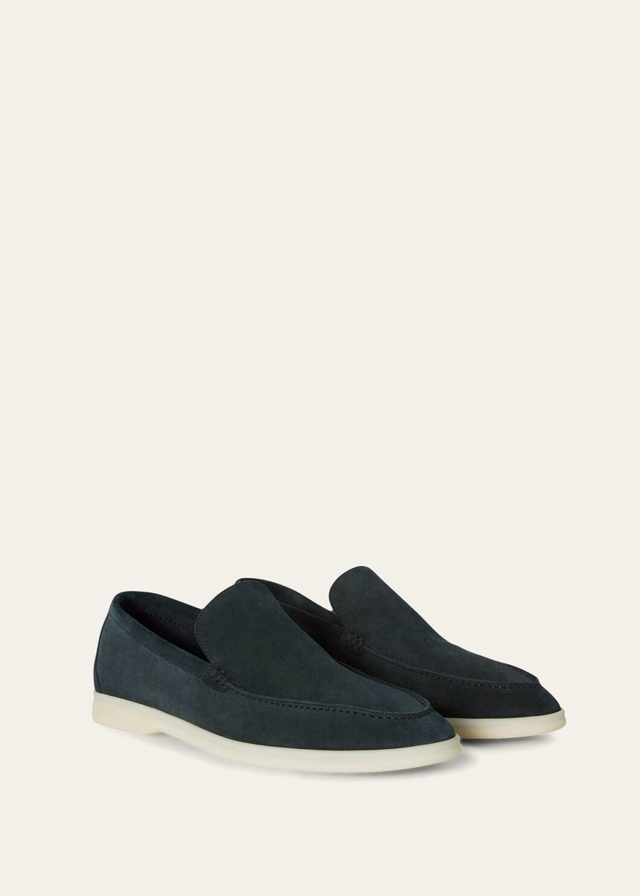 Summer Walk Suede Loafer Dark Green