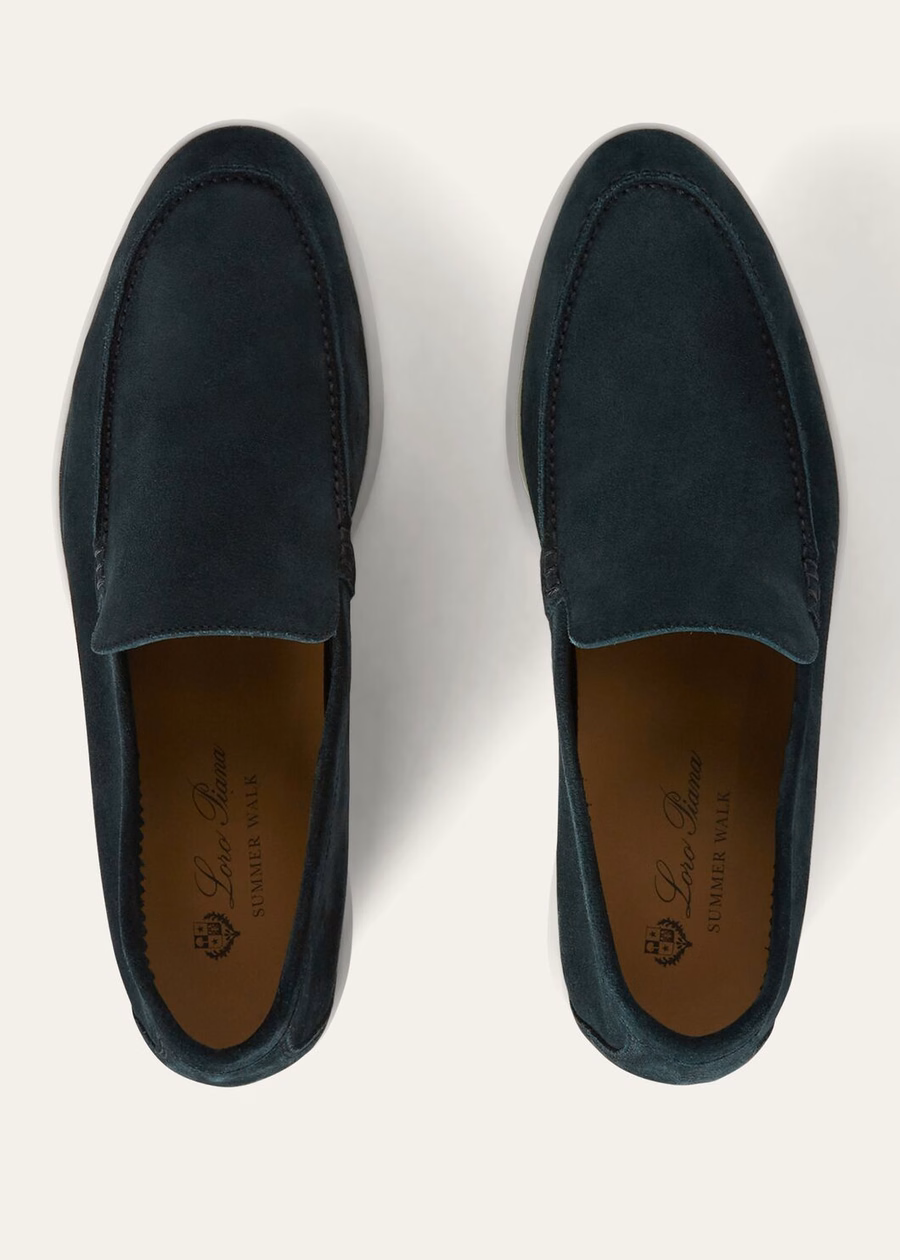 Summer Walk Suede Loafer Dark Green