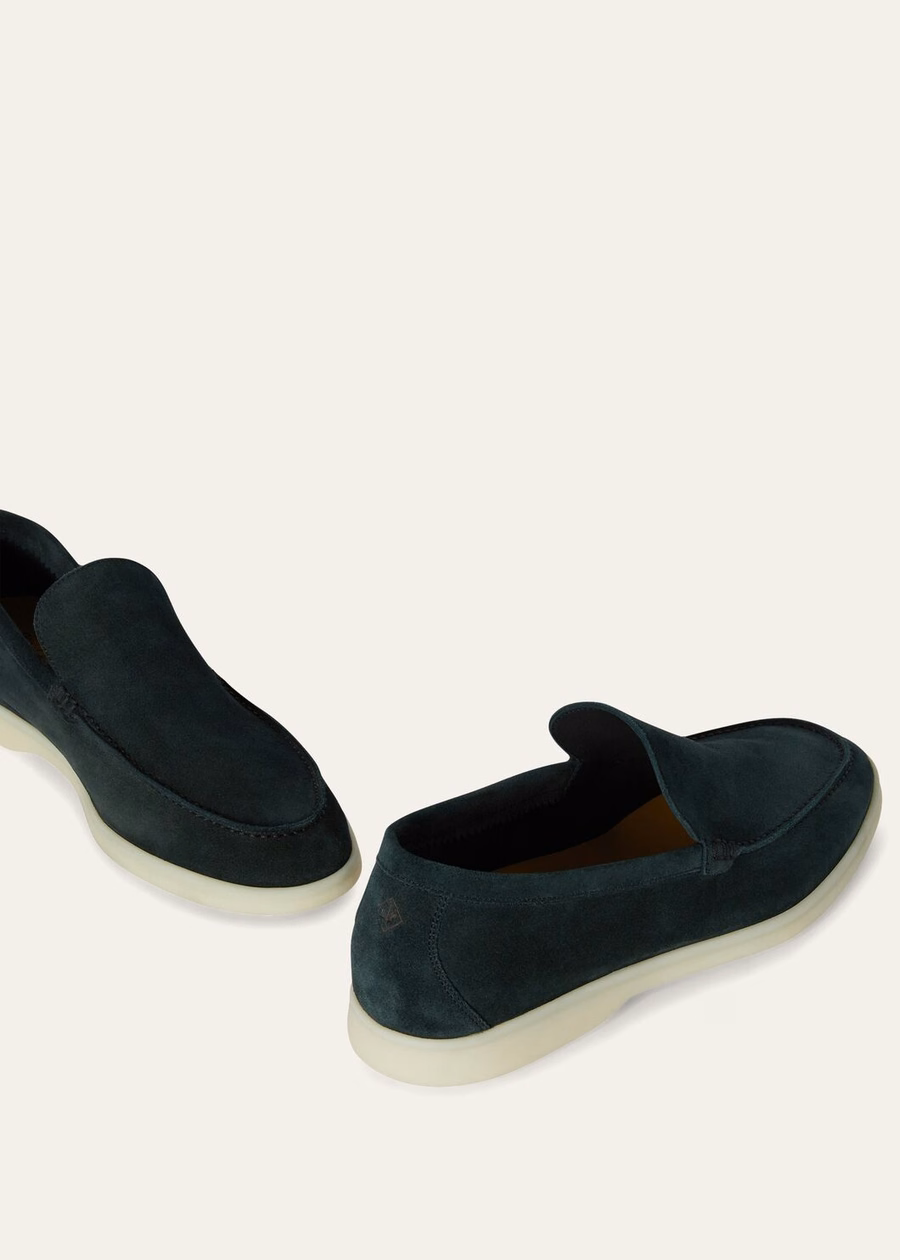 Summer Walk Suede Loafer Dark Green