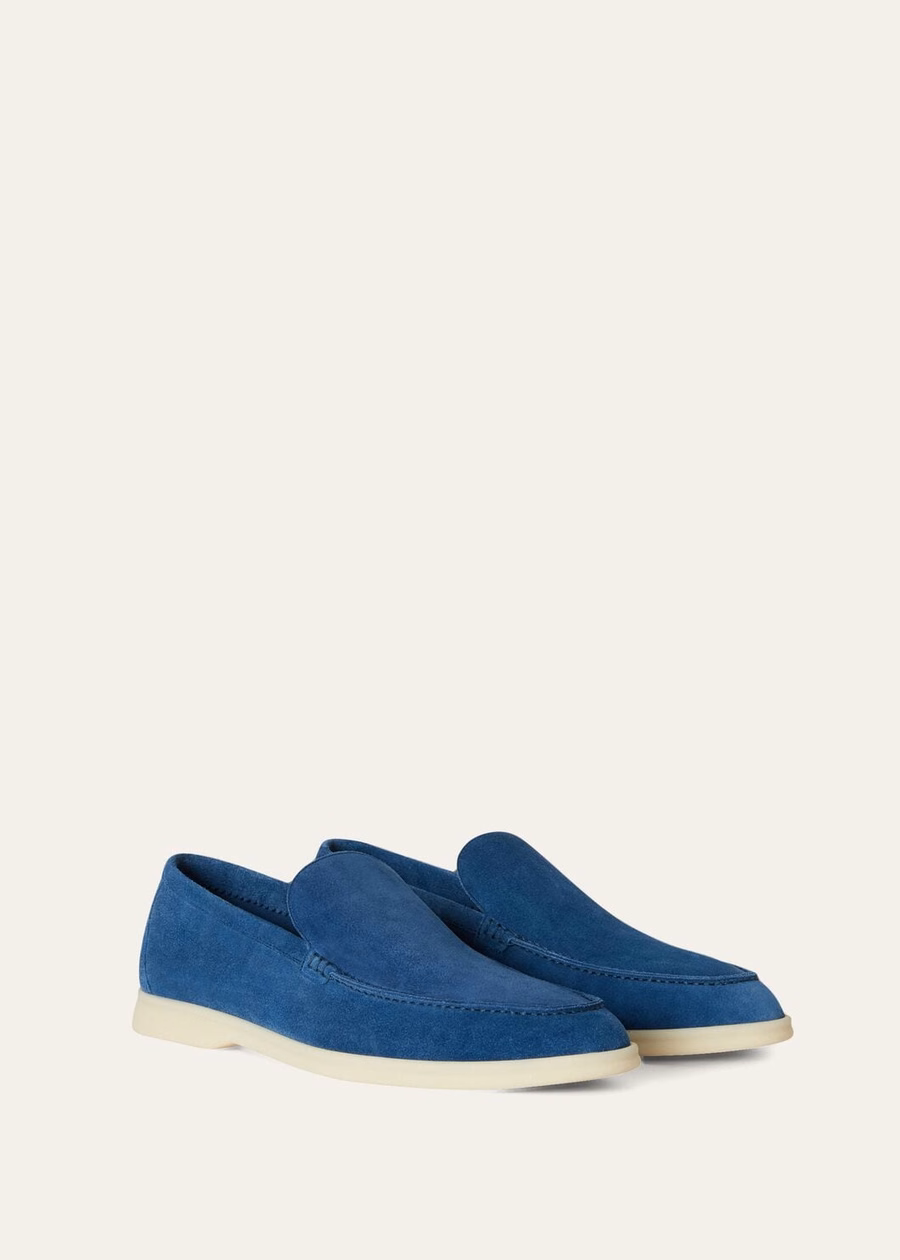 Summer Walk Loafer Suede Cobalt Ink