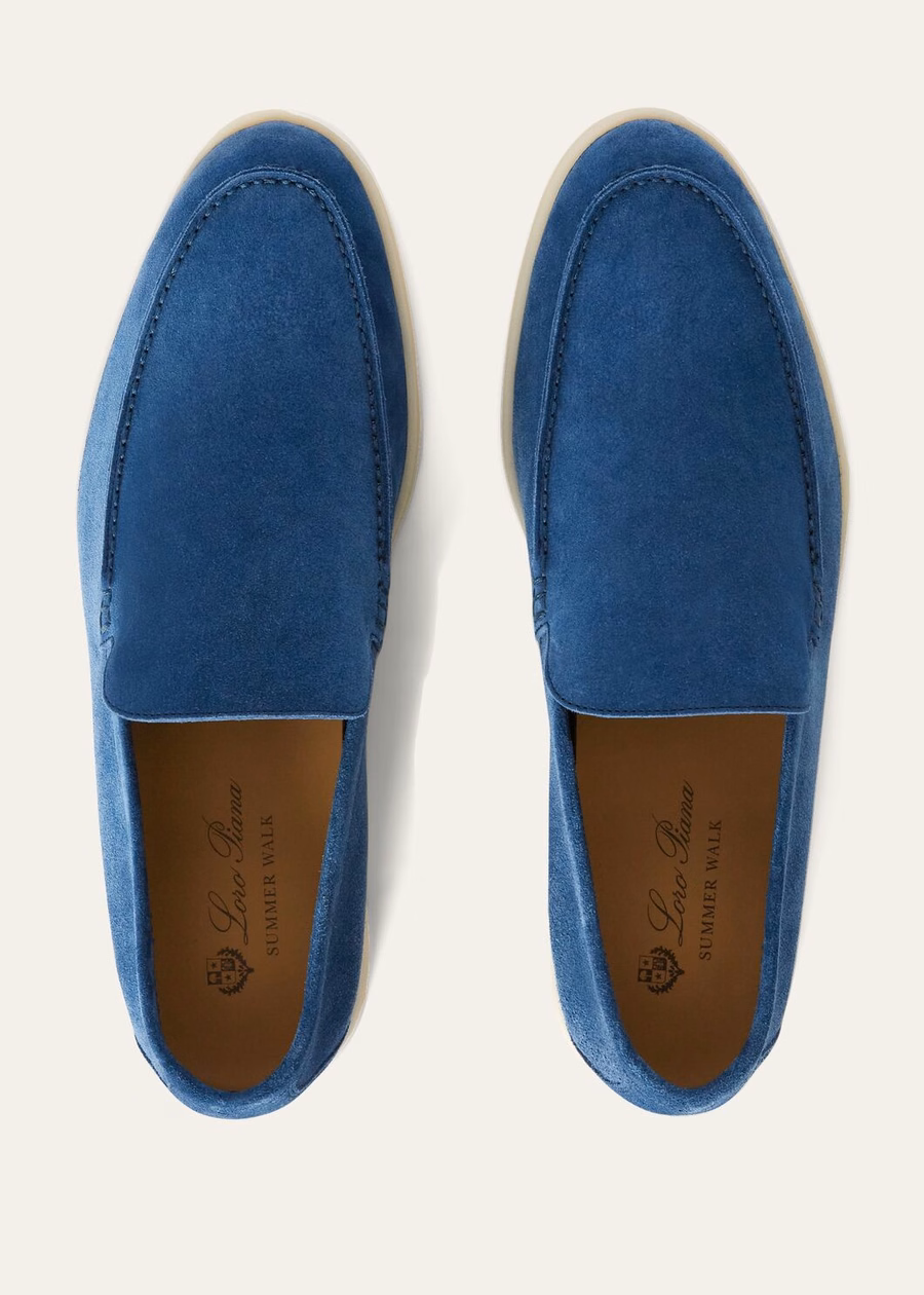 Summer Walk Loafer Suede Cobalt Ink