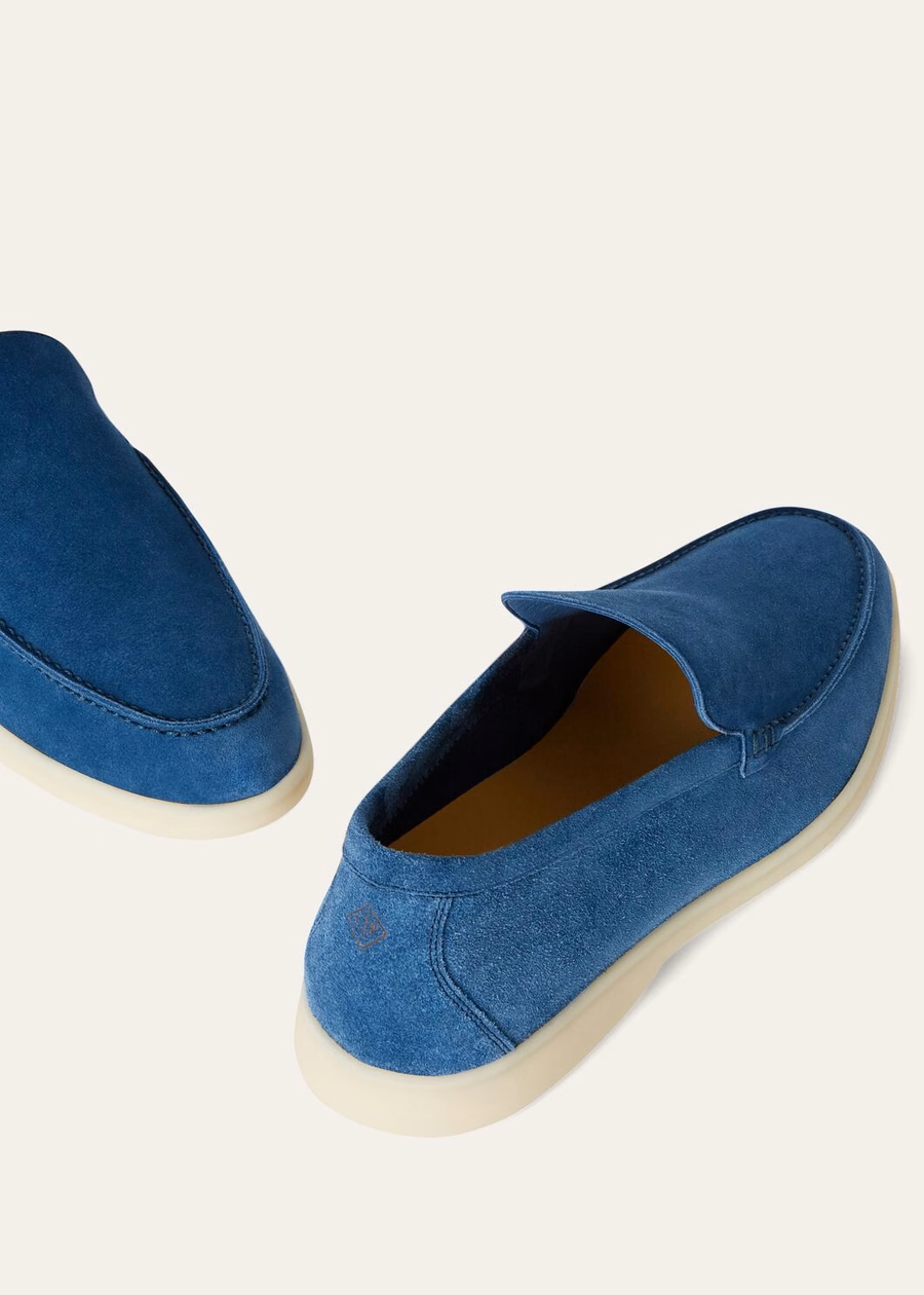 Summer Walk Loafer Suede Cobalt Ink