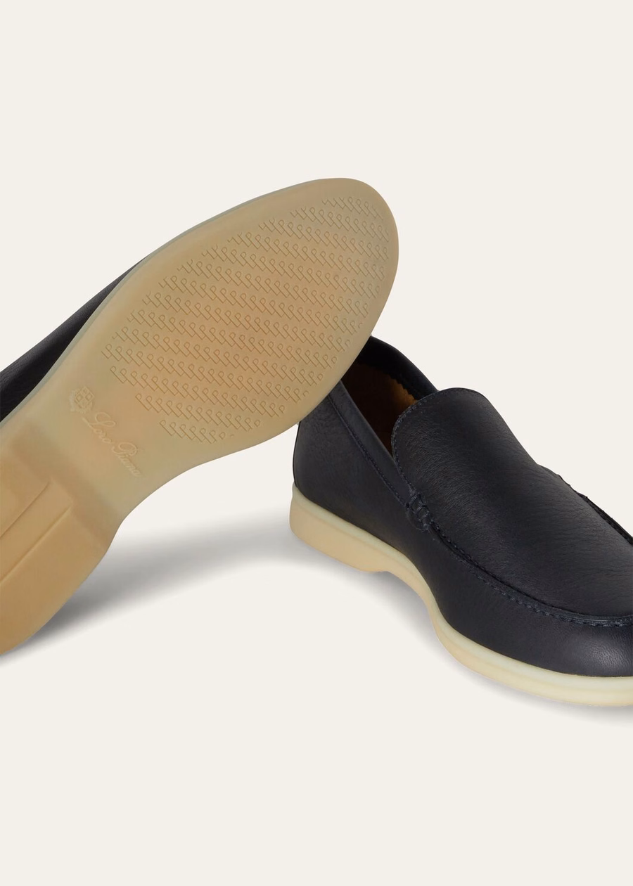 Summer Walk Loafer Elk Leather Navy Blue