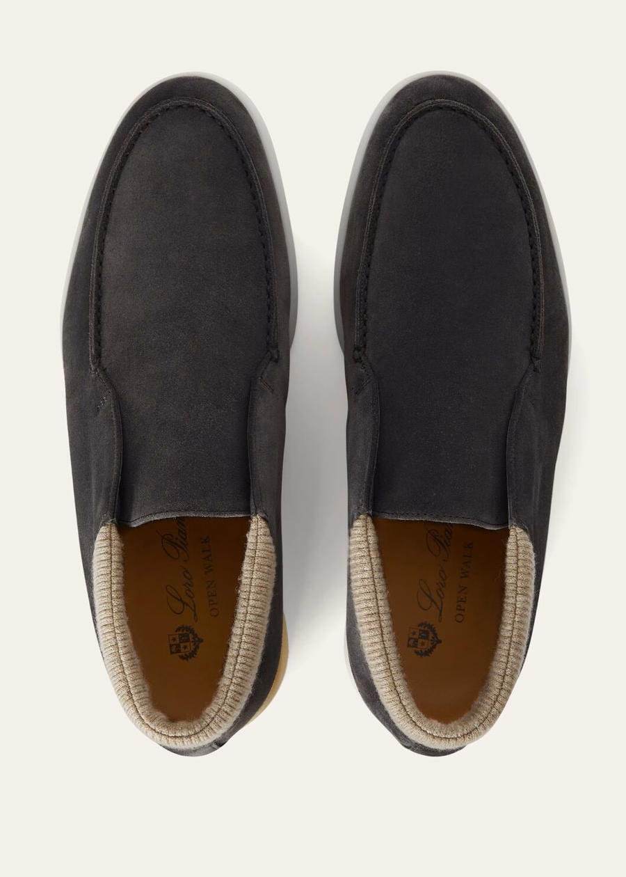 Open Wintery Walk Ankle Boot Suede Ink