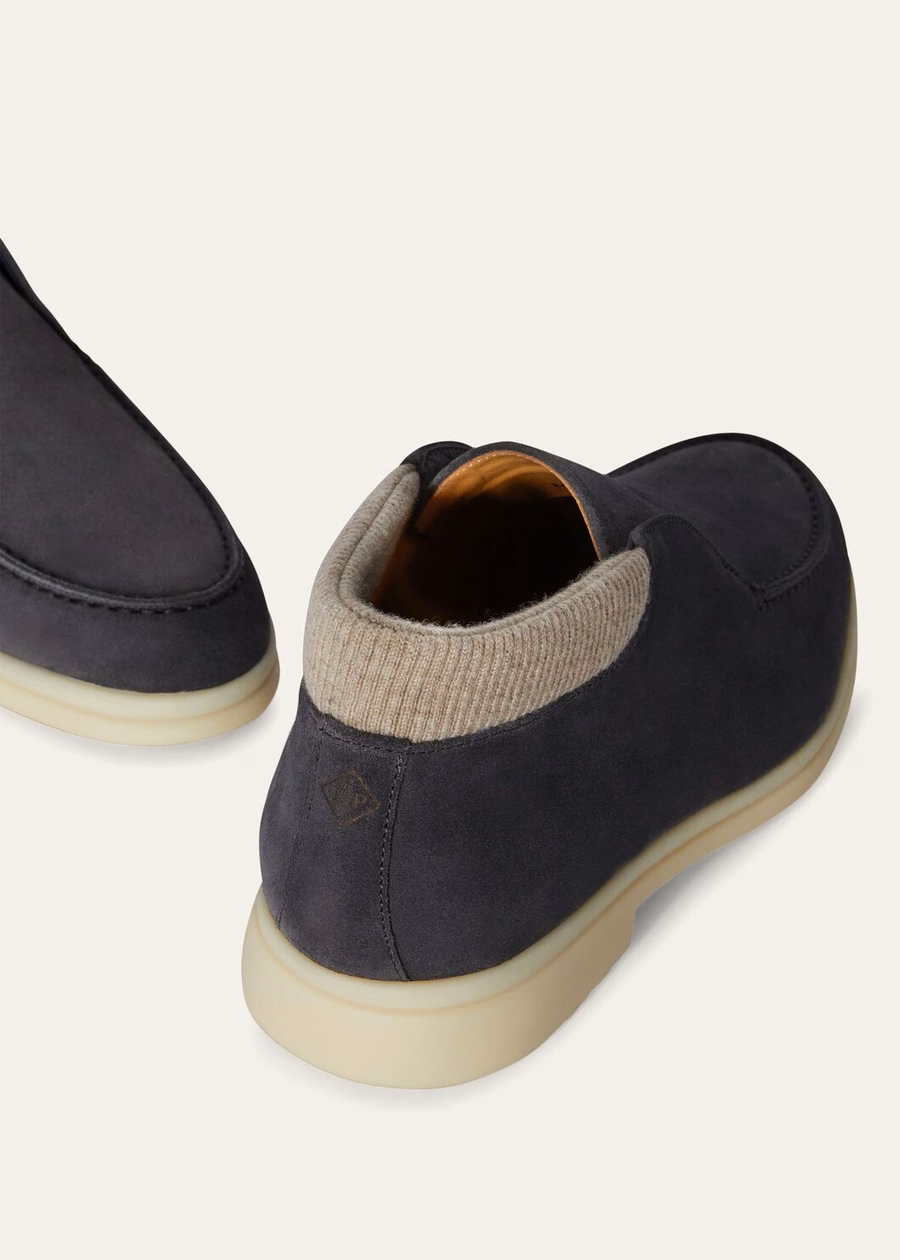 Open Wintery Walk Ankle Boot Suede Ink