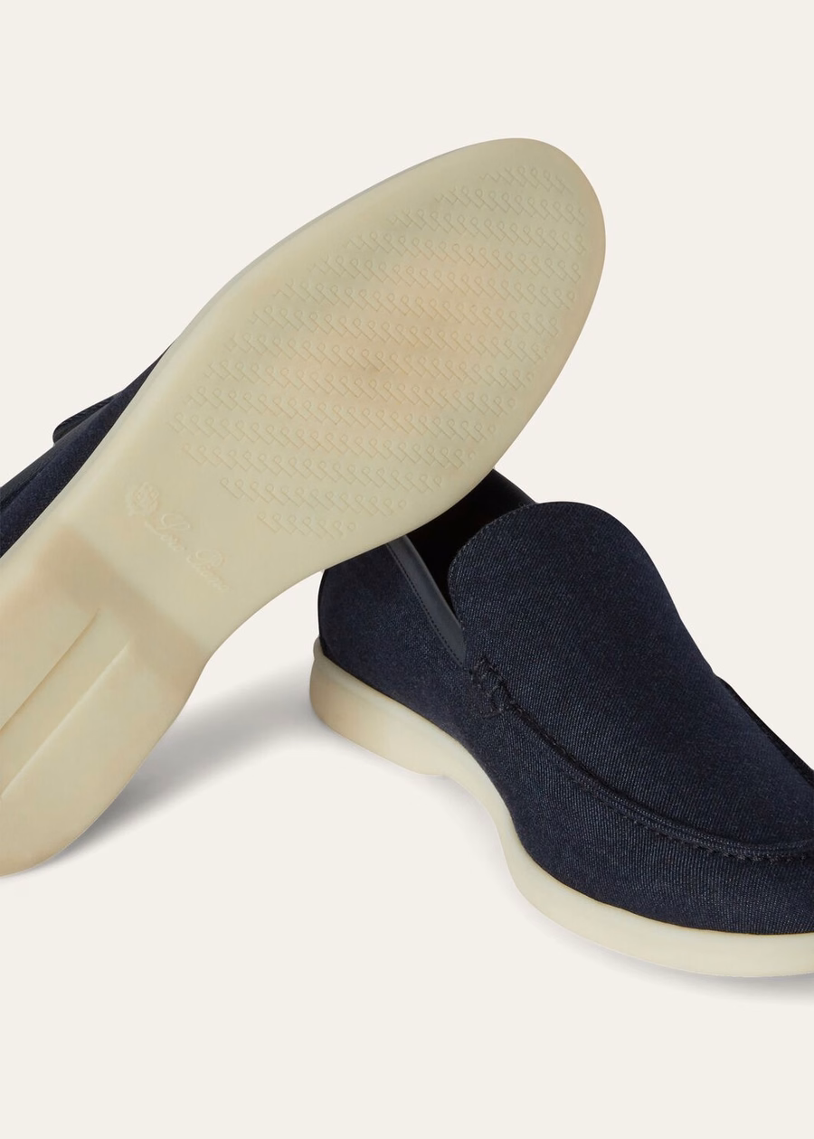 Summer Walk Loafer Cotton Cashmere Virgin Wool DEEP BLUE