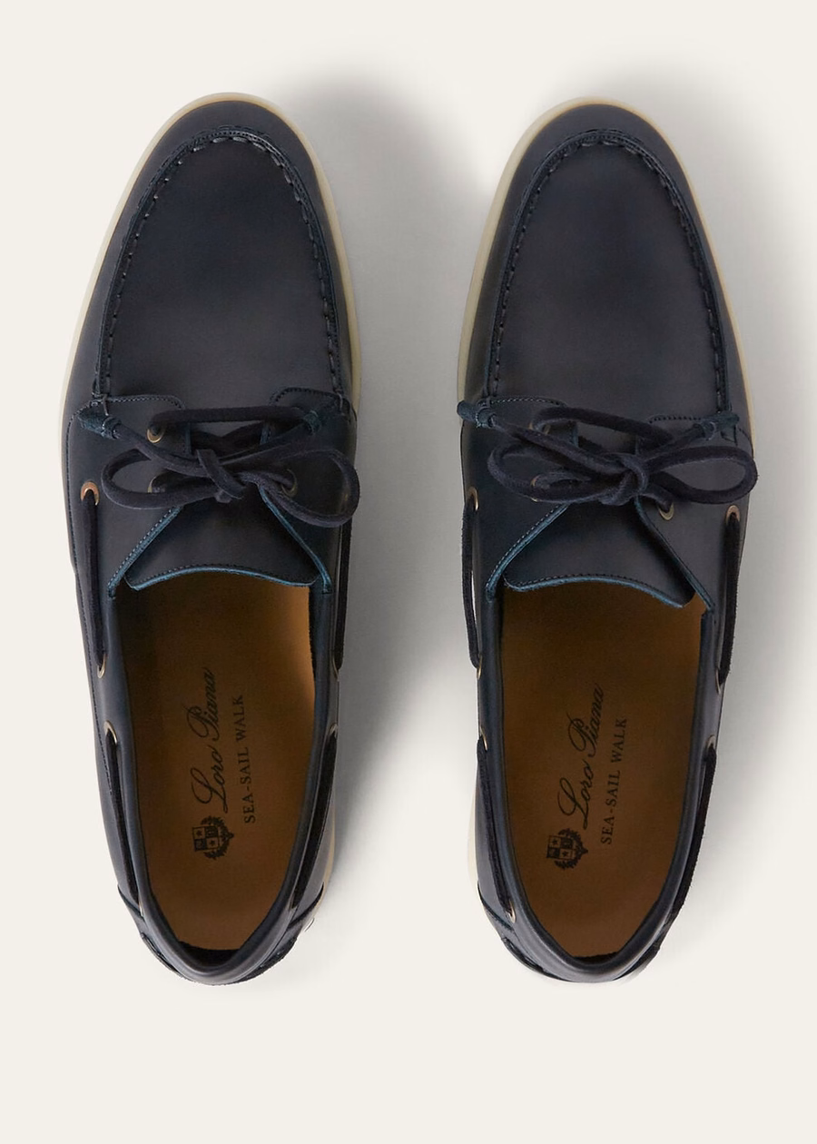 Sea-Sail Walk Loafer Calfskin Petrolio