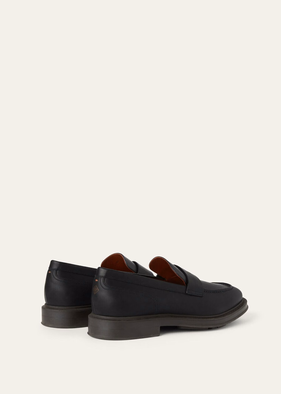 Travis loafer in black calfskin