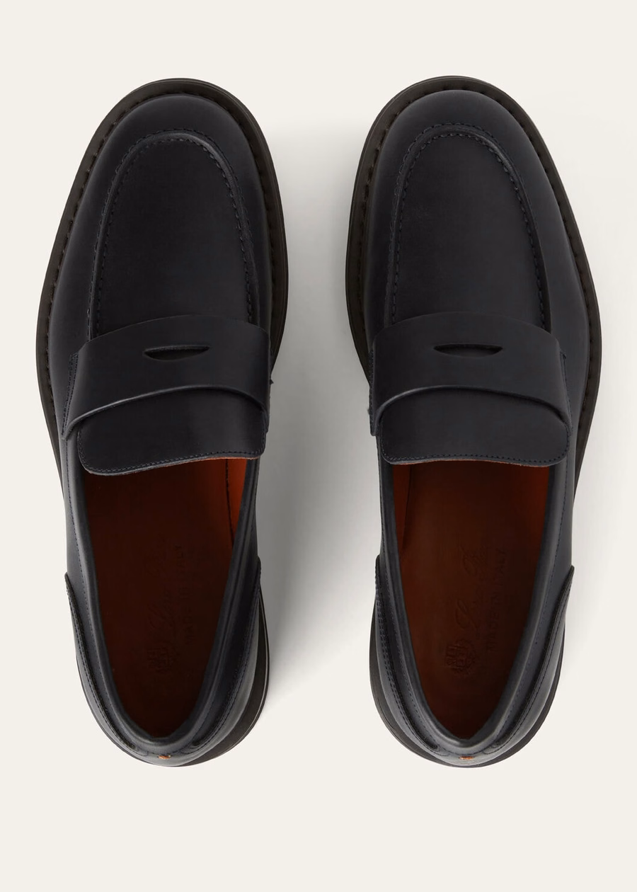 Travis loafer in black calfskin