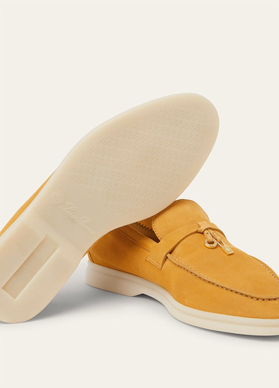 Summer Charms Walk Loafer Suede Saffron Tea