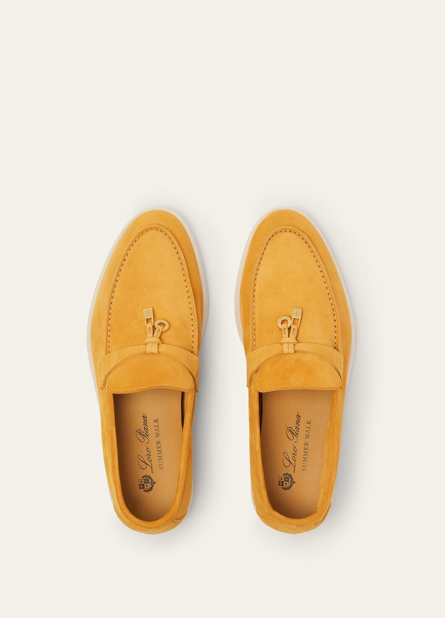 Summer Charms Walk Loafer Suede Saffron Tea