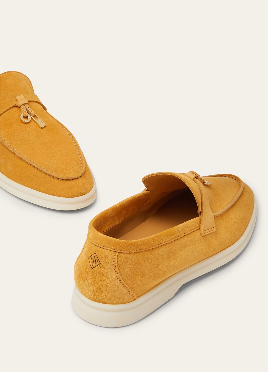 Summer Charms Walk Loafer Suede Saffron Tea