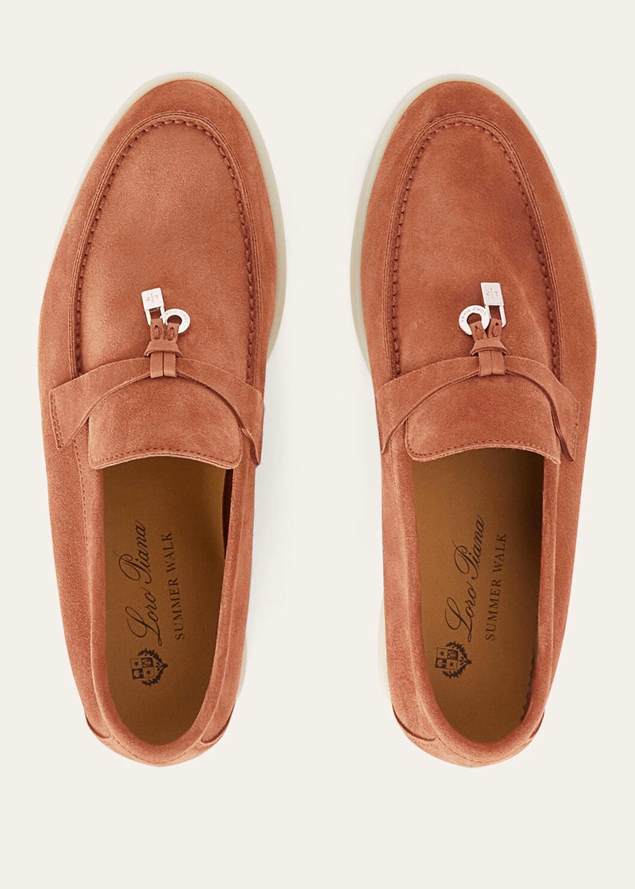 Summer Charms Walk Loafer Suede Dusty Orange