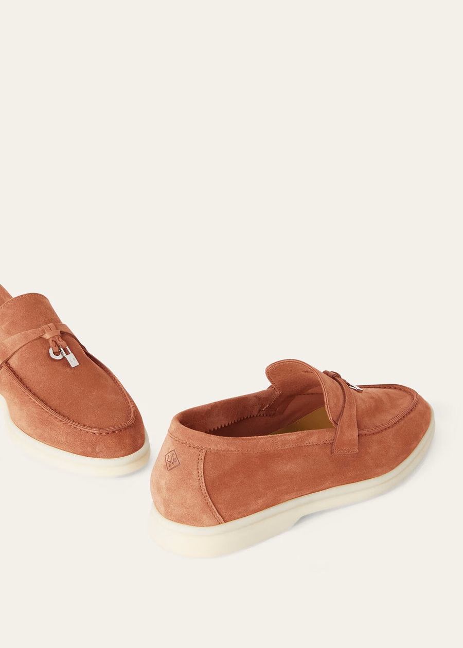 Summer Charms Walk Loafer Suede Dusty Orange