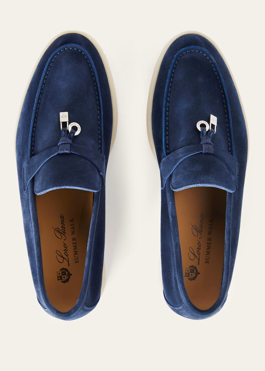 Summer Charms Walk Loafer Suede True Dark Blue