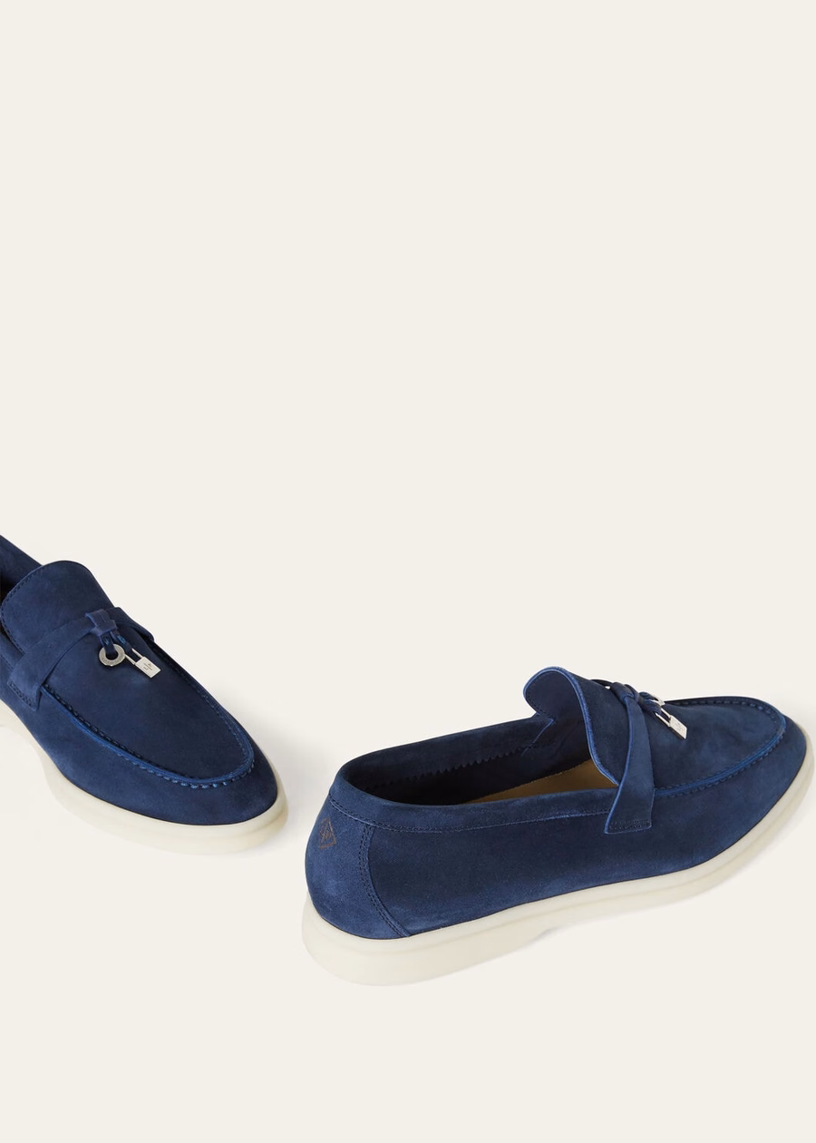 Summer Charms Walk Loafer Suede True Dark Blue