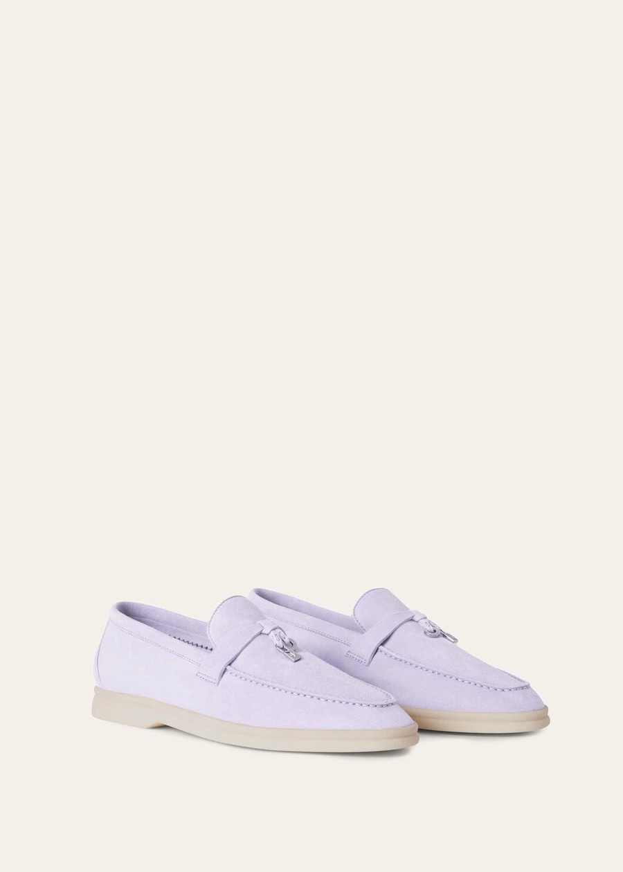 Summer Charms Walk Loafer Suede Lila Wagasa