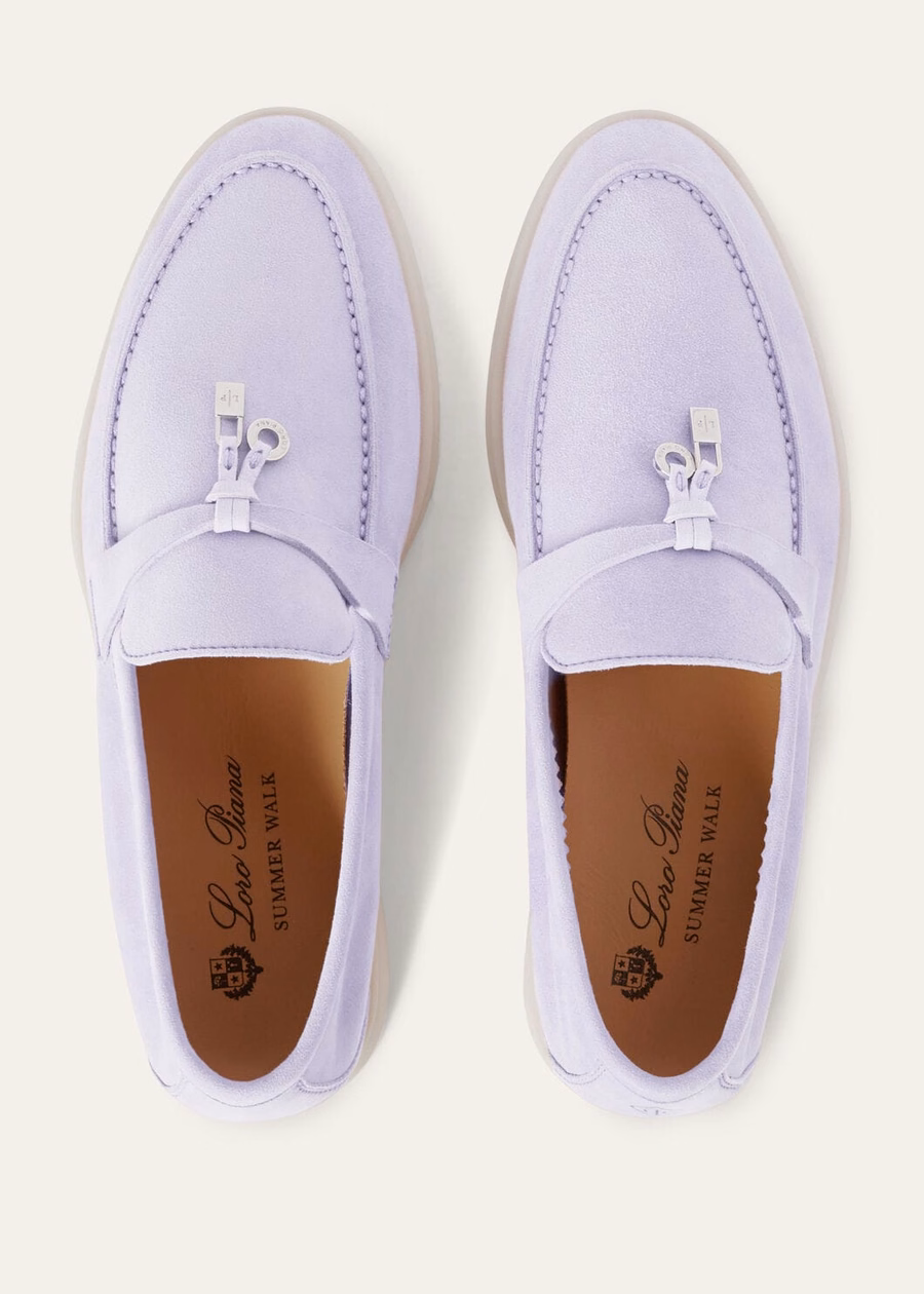 Summer Charms Walk Loafer Suede Lila Wagasa