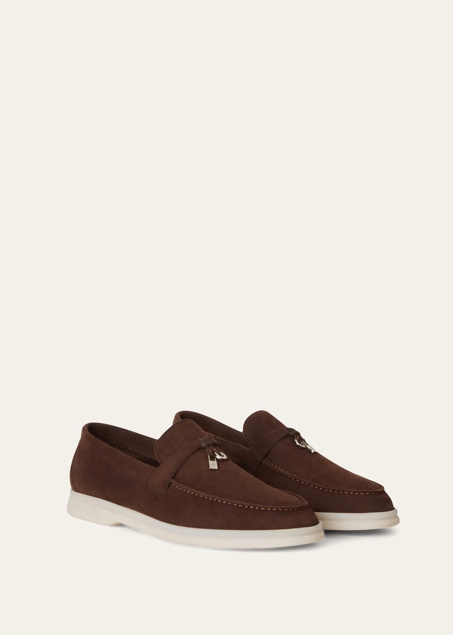 Summer Charms Walk Loafer Suede Chocolate